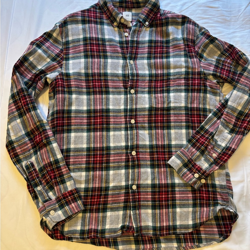 🚨2 for $12🚨Men's Plaid Flannel Shirt